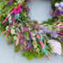 Christmas Wreath Making Kit Pinks And Greens, thumbnail 3 of 5