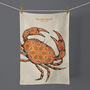 Crab Tea Towel | 100% Cotton | Made In England, thumbnail 3 of 8