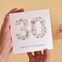 Personalised Love Hearts Pearl 30th Anniversary Card, thumbnail 2 of 9