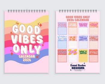Good Vibes Only The Positivity Calendar 2026, 2 of 8