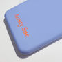 Blue And Terracotta Orange Personalised Phone Case, thumbnail 4 of 5