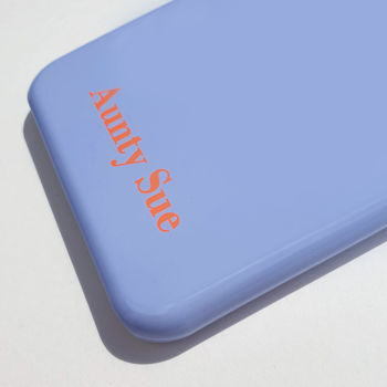 Blue And Terracotta Orange Personalised Phone Case, 4 of 5