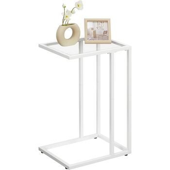 C Shaped Side Table Sofa Table Laptop Coffee Table, 7 of 9