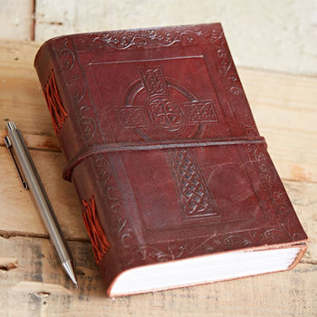 Celtic Cross Leather Journal, 2 of 9