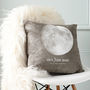 Personalised Special Date 'Moon Phase' Cushion, thumbnail 1 of 5