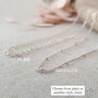 Sterling Silver Personalised Daisy Flower Pendant Two Tone Necklace, thumbnail 4 of 9