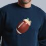 Personalised Christmas Pudding American Football Jumper, thumbnail 1 of 8