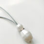 Silver Drop Pearl Breastfeeding Teething Necklace, thumbnail 3 of 5