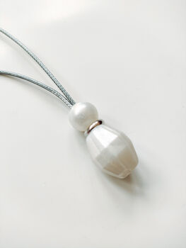 Silver Drop Pearl Breastfeeding Teething Necklace, 3 of 5