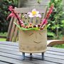 Smiley Face Personalised Ceramic Plant Pot With Dots, thumbnail 6 of 8