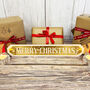 Gold Mirror Acrylic Merry Christmas Sign Small, thumbnail 1 of 5