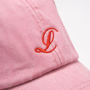 Custom Cap With Personalised Embroidered Initial, 7 of 11