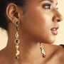 Stellar Elegance Seven Healing Stones Drop Earrings, thumbnail 5 of 5