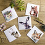 Wildlife Collection Pack Of Five Blank Greeting Cards, thumbnail 2 of 8