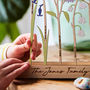 Wooden Personalised Family Birth Flowers, thumbnail 3 of 11