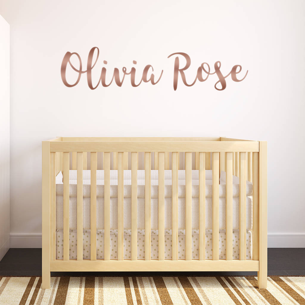 Personalised Rose Gold Wall Stickers By Wall Art Quotes & Designs By ...