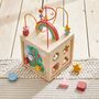 Personalised Colourful Wooden Activity Cube 12m+, thumbnail 3 of 5