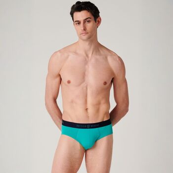 Men's 'Electric Lime' Four Pack Bamboo Briefs, 10 of 12