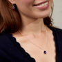 February Birthstone Sterling Silver And Amethyst Set, thumbnail 2 of 6