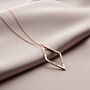 Personalised Geometric Drop Necklace, thumbnail 3 of 6