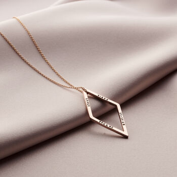 Personalised Geometric Drop Necklace, 3 of 6