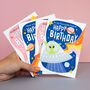Space Theme Birthday Card Set For Kids, thumbnail 2 of 6