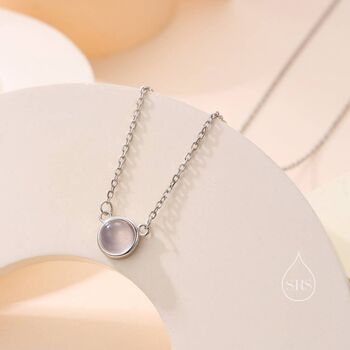 Sterling Silver Genuine Dainty Coin Pendant Necklace, 8 of 12