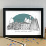 Rio De Janeiro Skyline Travel Art Print Unframed, thumbnail 2 of 6