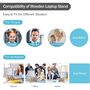 Light Beech Wooden Laptop Stands For Desk, thumbnail 6 of 7