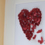 Ruby Wedding Anniversary Framed 3D Butterfly Heart, thumbnail 6 of 10