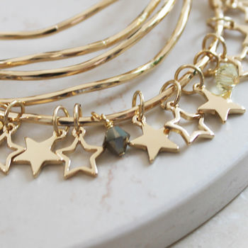 Personalised Star Bangles With Swarovski Crystals, 12 of 12