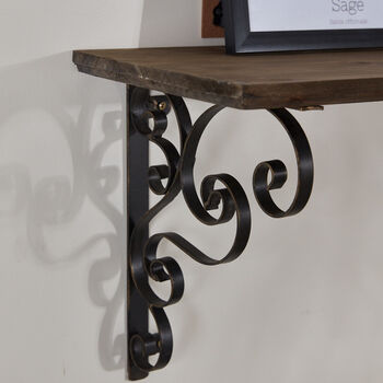 Traditional Wall Shelf With Brackets, 4 of 7