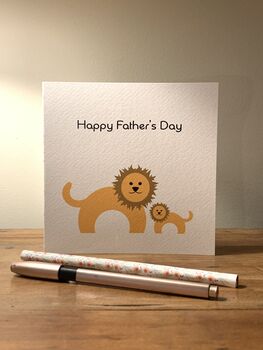 Lion Happy Father's Day Card, 2 of 3