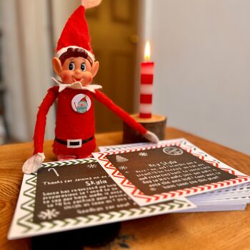 Elf Antics Personalised Countdown Cards For Advent, 9 of 9