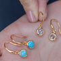 Birthstone Hook Earrings In 18ct Gold Vermeil Plated, thumbnail 6 of 8