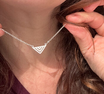 Silver Plated Aztec Pendant Necklace, 2 of 6