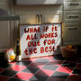 What If It All Works Out Hand Painted Quote Print, thumbnail 4 of 9
