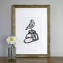 Personalised 'Leather' Third Wedding Anniversary Print, thumbnail 6 of 10