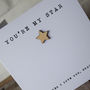 Personalised Wooden You're My Star Love Card, thumbnail 2 of 2