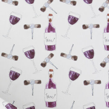 Luxury Claret Wine Wrapping Paper, 2 of 2
