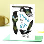 New Baby Girl Magpie Card, thumbnail 1 of 8
