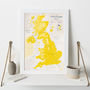 Map Of UK Art Print, thumbnail 9 of 12