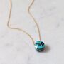 Turquoise Teardrop December Birthstone Necklace, thumbnail 5 of 7