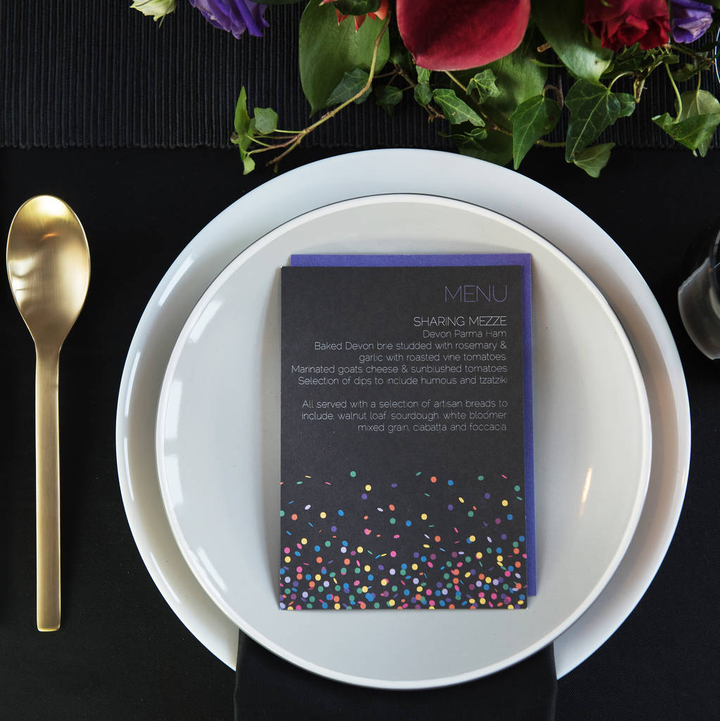 Confetti Wedding Invitations By Mock Up Designs