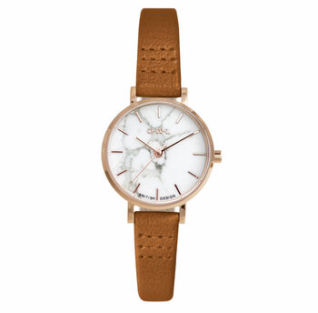 Amesbury Natural Stone Ladies Leather Watch, 2 of 6