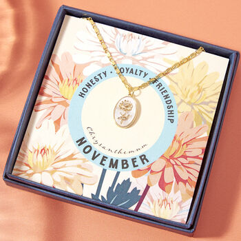 Mother Of Pearl Birth Flower Necklace, 6 of 10