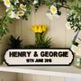 Personalised Wedding Anniversary Name Wooden Roadsign, thumbnail 1 of 12
