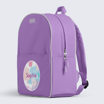 Personalised Painterly Design Kids Everyday Backpack, 4 of 9