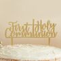 First Holy Communion Gold Acrylic Cake Topper, thumbnail 3 of 3