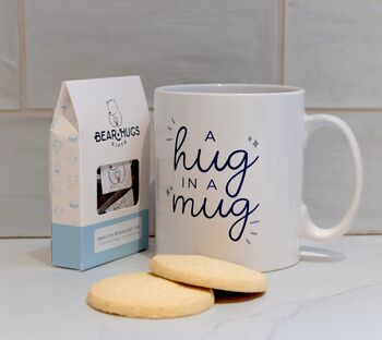 Tea Hug Gift Box – English Breakfast Tea, Shortbread And Mug, 4 of 8